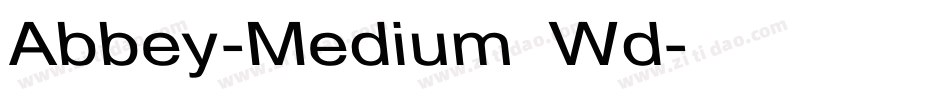 Abbey-Medium Wd字体转换